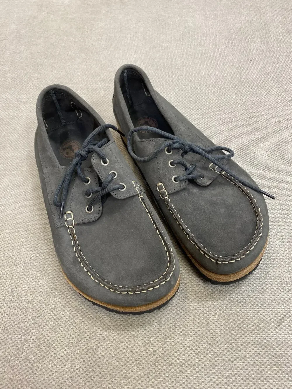Birkenstock Low Clog Shoe, Laceup, Gray, NWOB, 42 Regular